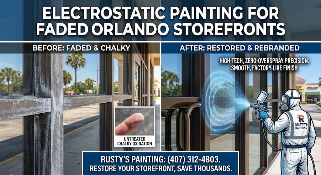 Electrostatic Painting for Faded Orlando Storefronts