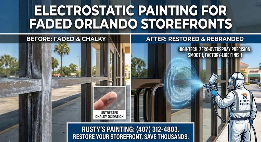 Electrostatic Painting for Faded Orlando Storefronts